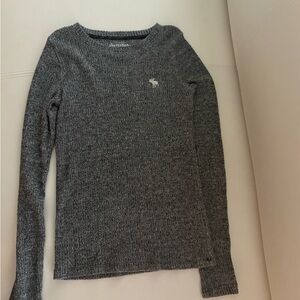 Abercrombie Gray Long Sleeve Sweater